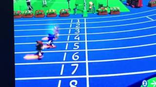 Mario and Sonic at the Rio 2016 Olympic Games- 100m (4-Player Match) Semifinal Round