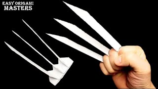 How to make Wolverine claws out of paper  Origami claws