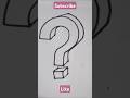 drawing question mark ?3D #drawing