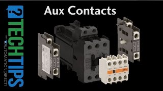 How To Use Aux Contacts with a Motor Contactor - From AutomationDirect