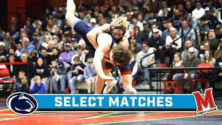 Select Matches: Penn State at Maryland | Big Ten Wrestling | Jan. 28, 2024