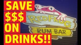 Carnival Cruise Red Frog Rum Bar Drinks MENU and Tips!!