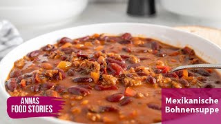 Eintopf Rezepte - Mexikanische Bohnensuppe - gesund, schnell und einfach