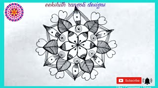 3*2 చుక్కల ముగ్గు||రోజు వారి ముగ్గులు||easy rangoli||eekshith rangoli designs