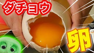 【超巨大】ダチョウの卵で目玉焼きを作ったよ！