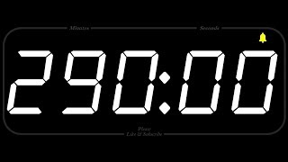 290 MINUTE - TIMER & ALARM - 1080p - COUNTDOWN