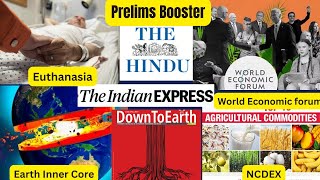 Prelims Booster!! 30th January 2023 II AIP, WEF, Earth Inner core, Euthanasia etc  #upsccseprelims