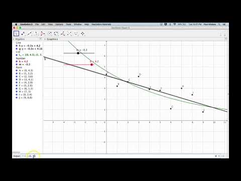 Geogebra Introduction 1 - Creating a FitLine using Geogebra Geogebra Introduction 1 - Creating a FitLine using Geogebra