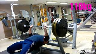 BENCH PRESS 110KG(5X5)