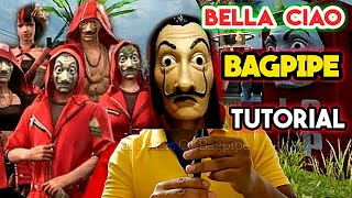 How to learn bella ciao on chanter|money heist bagpipe lesson| very easy bagpipe lesson|