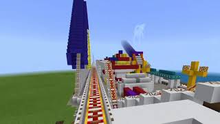 Changing Pixar Pier To Paradise Pier In Minecraft-California Screamin