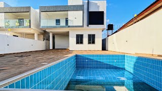 4 bedrooms with swimming pool , boys quarters and a security post in Accra for sale || Tour 025||