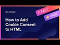 How to Add Cookie Consent Widget to HTML