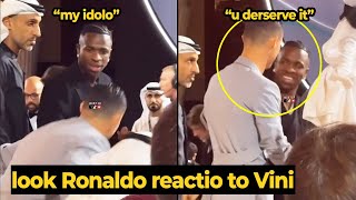 Vini Jr respect gesture to Ronaldo, as Ronaldo said Vini deserve to win Ballon d'Or than Rodri