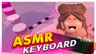 *very aesthetic* 🍑 Relaxing aesthetic Tower ASMR  Clicks and Taps Roblox Keyboard