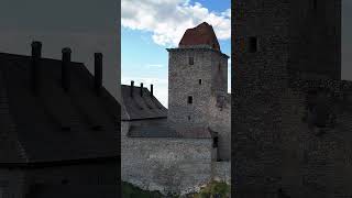 Royal castle Kašperk 🏰🇨🇿🚁 #czechia #dji #drone #djimini4pro #castle #shorts