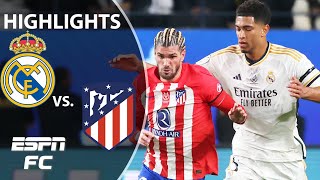 🚨 DERBY CLASSIC! 🚨 Real Madrid vs. Atletico Madrid | Spanish Supercopa Highlights | ESPN FC