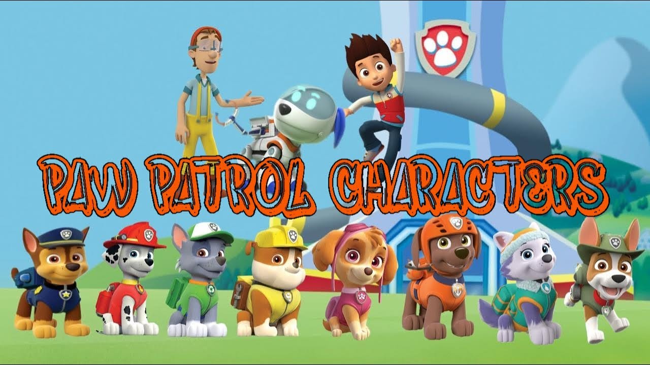Paw Patrol Characters With Names Paw Patrol Characters With Names