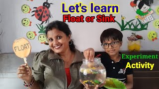 Sink or Float Activity | Easy Science Experiment for kids at home | Why do things Float or Sink