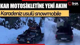 Bu da Karadeniz Usulü Snowmobile !