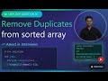 Leetcode Q-26: Remove Duplicates from sorted array – DSA Interview Prep | by Ridham Patel