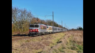 Railway traffic on the transversale sud in the Tarn-et-Garonne