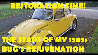 Ringo the VW beetle 1303S goes in for restoration! Part 1