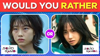 Would you rather | Squid Game 2 vs 1 – Who would you trust? Rate the Players! Spot the Outsider🔍