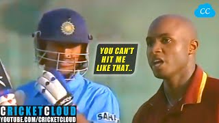 MS Dhoni Finish in Style  | Tino Best Didn't like his Shot | INDvWI 2005 !!