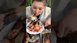 mukbang rebung rebus cabe