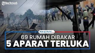 5 Aparat Luka-luka dan 69 Bangunan Dibakar Dalam Kerusuhan di Dogiyai