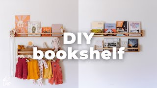 DIY Nursery - How To Make DIY Timber Hanging Bookshelves