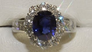 Sapphire Ring プラチナサファイヤリング。,S2 395,D1 60