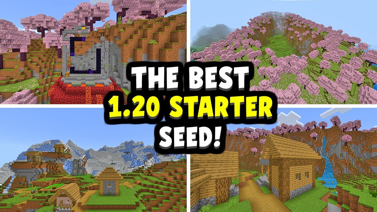 BEST STARTER SEED For Minecraft 1.20 Bedrock/Java (MCPE, Xbox, Switch ...