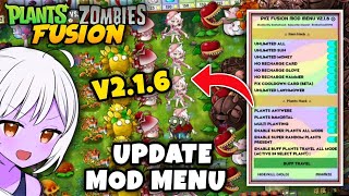 UPDATE MOD MENU PLANTS VS ZOMBIES FUSION 2.1.6 ENGLISH VERSION - Android APK