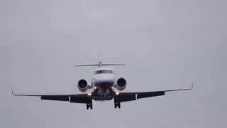 Landing of ANA Bombardier at Osaka International Airport