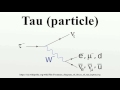 Tau (particle)