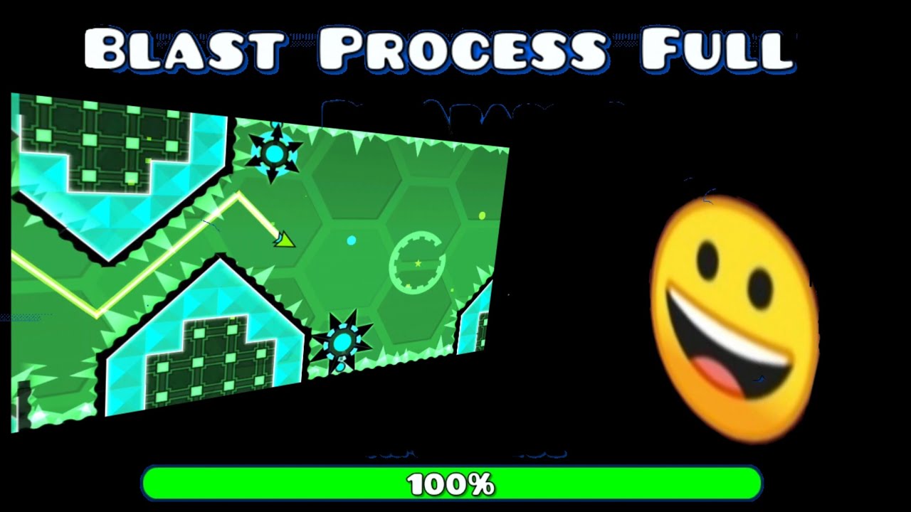 Blast Processing Full 100 Geometry Dash Youtube