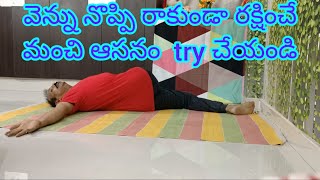 #yoga  #spinalcardstrength backpain ను తగ్గించే  మేరు దండాసన