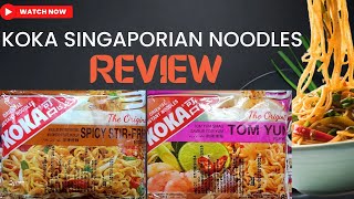 Trying Koka Noodles 🍜| Koka Noodles Review | Singapore Noodles | Savory Stamp