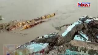 Large scale erosion in Assam's Jonai