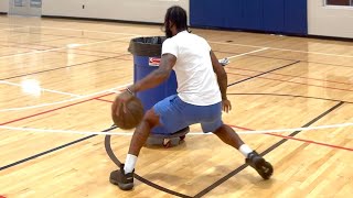 Good basketball workout handle work floaters and mid range jumpers