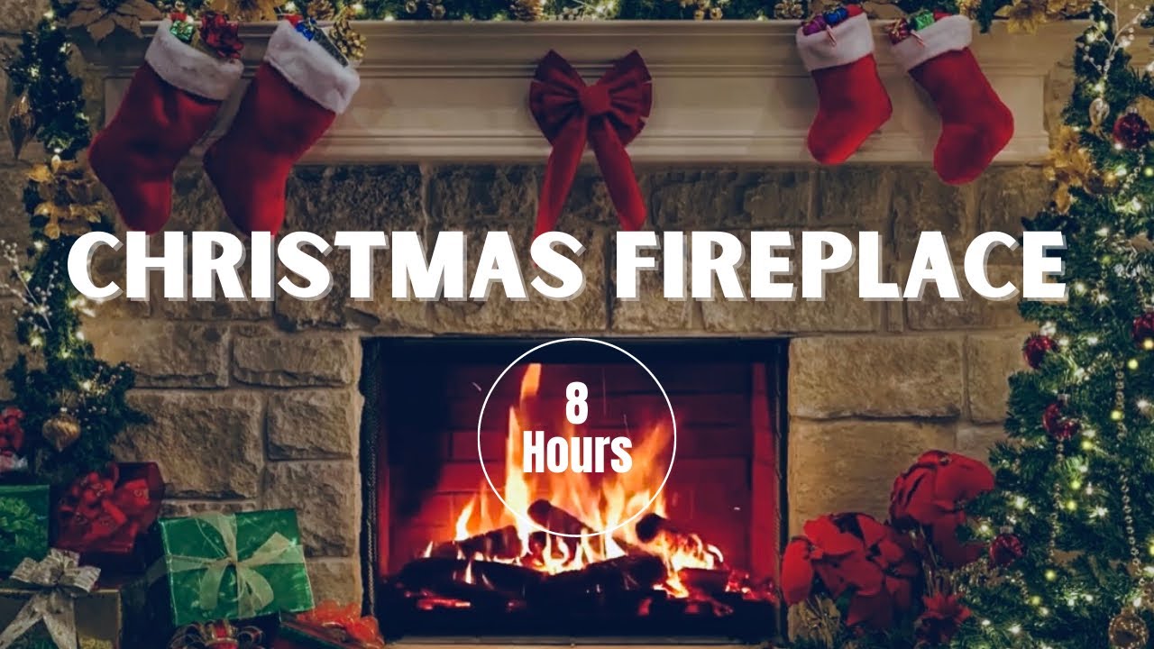 COZY CHRISTMAS FIREPLACE | 8 Hours Of Classic Christmas Music ...