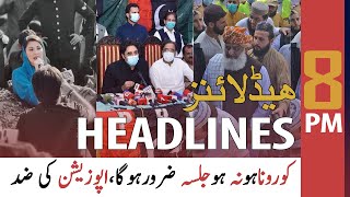 ARY News Headlines | 8 PM | 21 November 2020