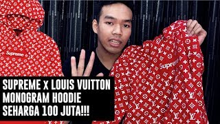 HOODIE SUPREME x LOUIS VUITTON SEHARGA 100 JUTA RUPIAH???