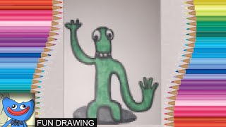 How to Draw ROBLOX-Rainbow Friends Green FNF Rainbow Friends Coloring Pages Poppy Playtime Coloring