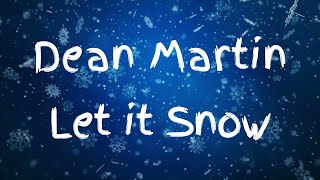 Dean Martin - Let It Snow (Lyric Video)