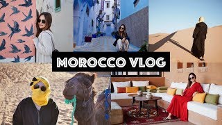 沙漠日落、打卡网红拍照圣地蓝色小镇，逛吃吃的摩洛哥旅行VLOG Part 1❤️Morocco Vlog Part 1