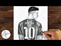 How To Draw Messi | Sketch Drawing Tutorial