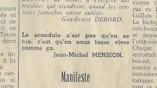 Guy DEBORD – Les armes de l'errance ou l'art de négation (Émission de radio, 2006)